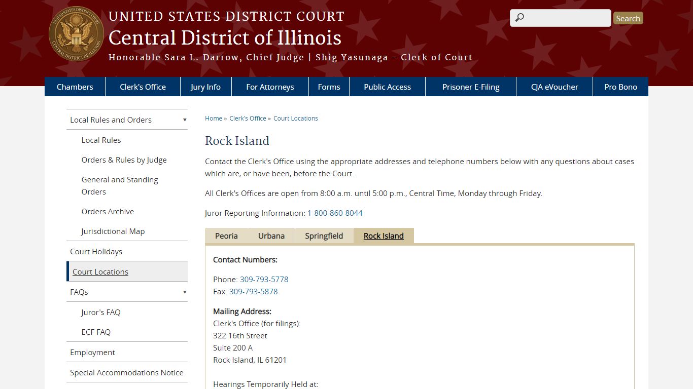 Rock Island - United States District Court